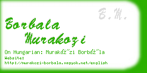 borbala murakozi business card